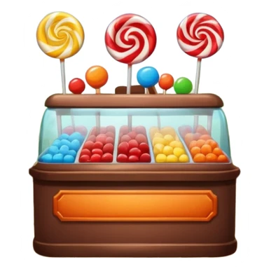 Candy store sticker