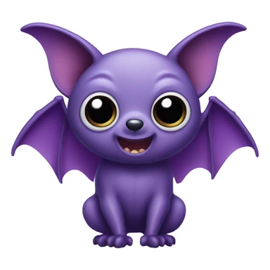 Purple bat  sticker