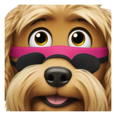 realistic dog collar close-up muppets sticker