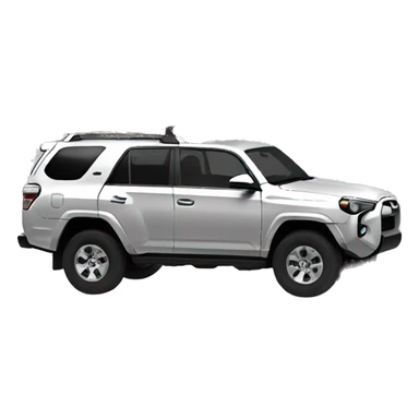 4 Runner with a christmas tree on the roof sticker