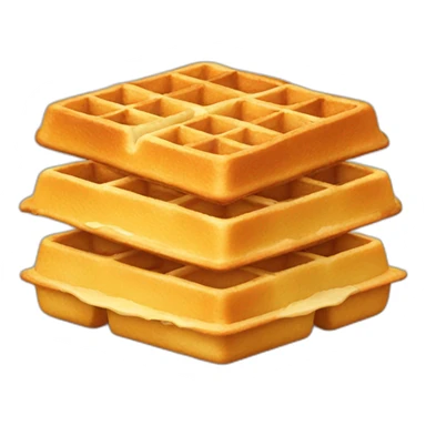 belgian waffle sticker