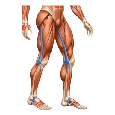 Create leg muscles sticker