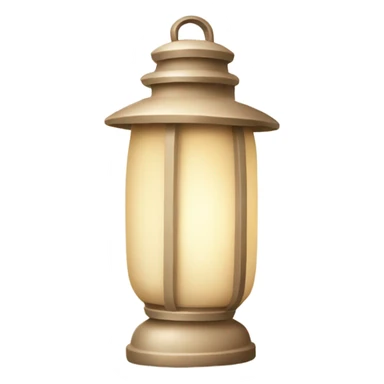 beige Christmas lantern sticker