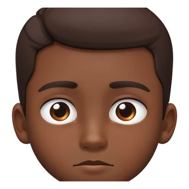 Brown e boy portrait staring ahead sticker