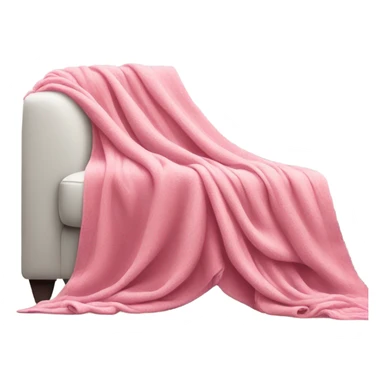 Pink Blanket on a white couch  sticker