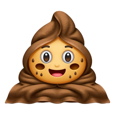 towel with poop on it  sticker