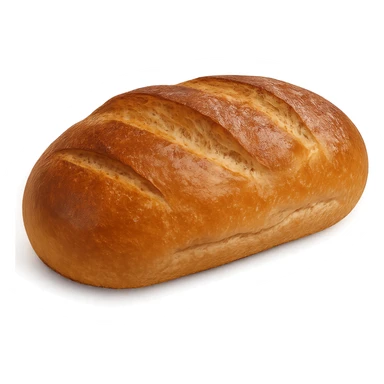 realistic loaf of bread, golden brown, detailed texture sticker