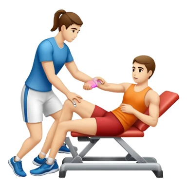 Physical therapy for tendon injury sticker