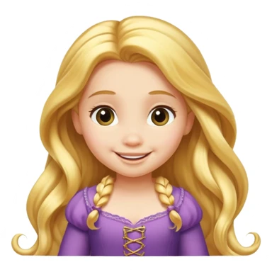 Rapunzel baby sticker