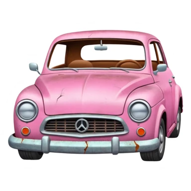 Carro Rosa Quebrado sticker