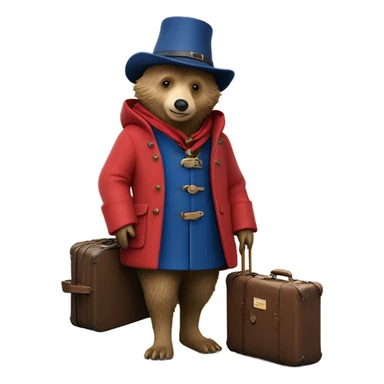 Paddington bear in Warwick castle sticker