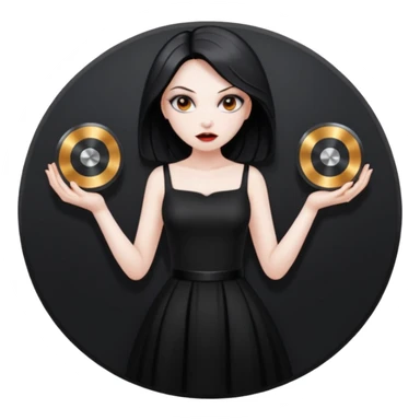 A hellish woman mentioning disks  sticker