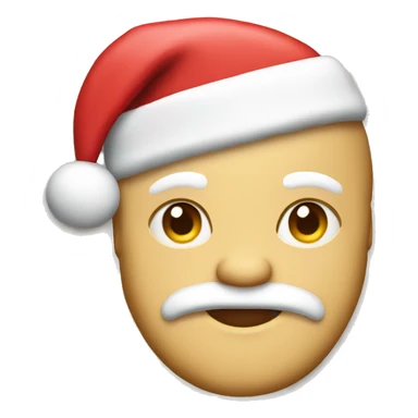 A sugar cookie that is santa sticker