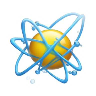 explosion atom in glass water sticker