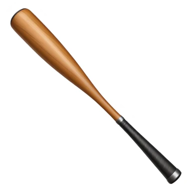 short thick wooden baseball bat sticker
