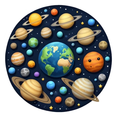 Solar system  sticker