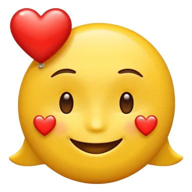 smiling face with a heart nearby sticker