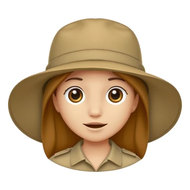 safari hat sticker