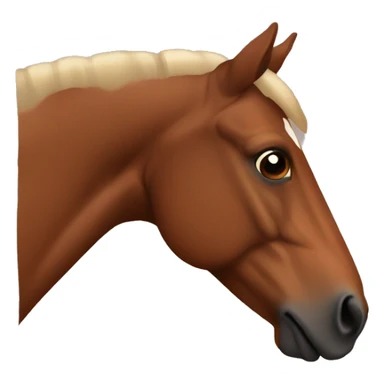 Brown horse head sticker