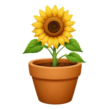 sunflower pot sticker