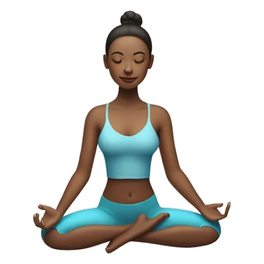 LADY WITH HER HANDS IN YOGA POSE WITH CHRISTMAS LIGHTS draped on her shoulders sticker