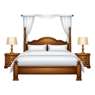 LUXURY BEDROOM WITH WHITE SHEETS sticker