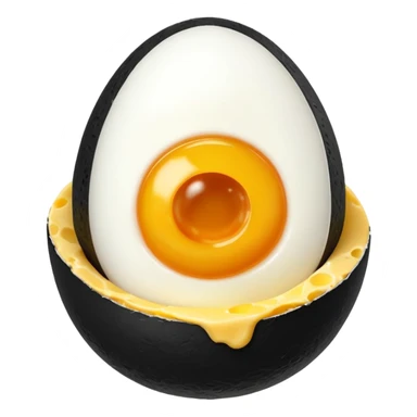 Zeytin peynir haşlanmış yumurta  sticker