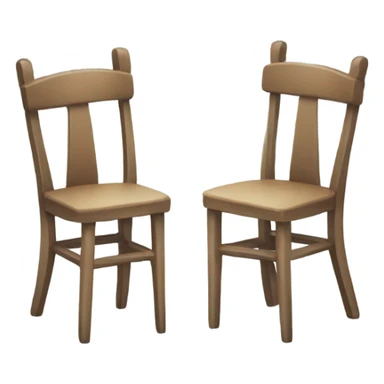 two persons chairs sticker