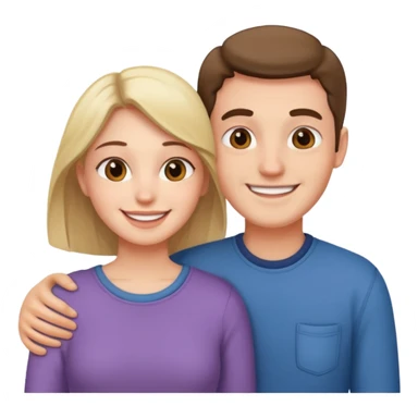 Loving couple sticker