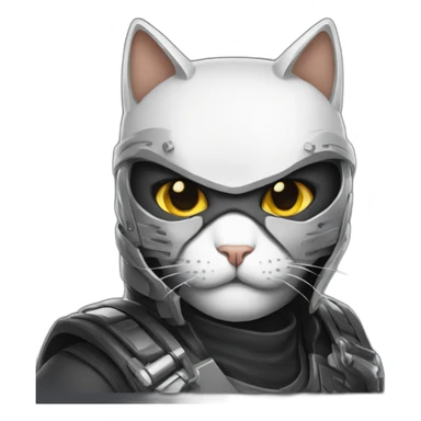 Cat ninja but it is terminator sticker