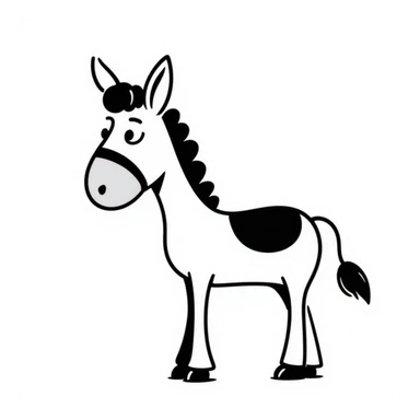 Donkey sticker