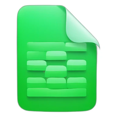 green code editor app logo with file sticker