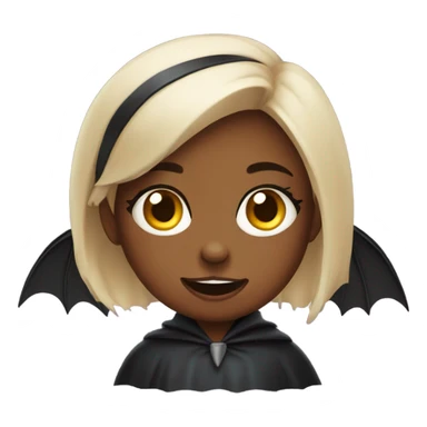 Eyeroll bat girl sticker