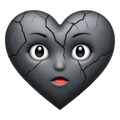 Emo heart sticker