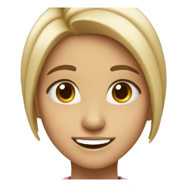 Girl smiles  sticker