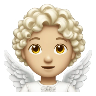 white Victorian Angel sticker