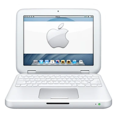 Apple iBook Y2K clamshell portable laptop sticker