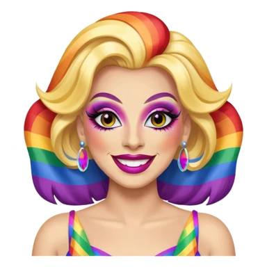 drag queen pride sticker