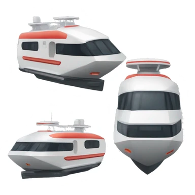 a futuristic rv called dimboat (a dumb lightship) sticker