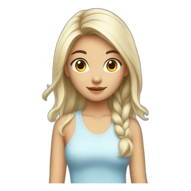 Pretty Asian Teenage Girl sticker