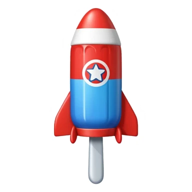 Rocket popsicle sticker