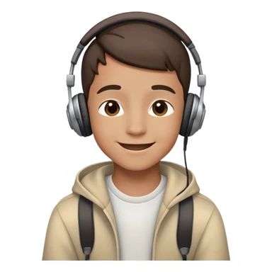 boy listen music sticker