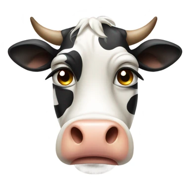 crying cow  sticker