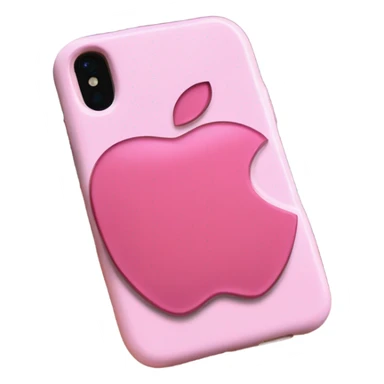 Pink Apple case  sticker