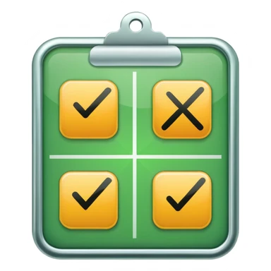 two checkboxes from a checklist with ticks sticker