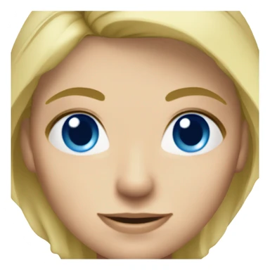 Pickleball lady blue eyes blonde hair  sticker