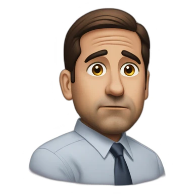 confused michael scott sticker