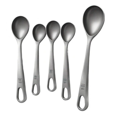 Measuring spoons on loop sticker