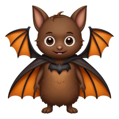 bat with halloween costume sticker