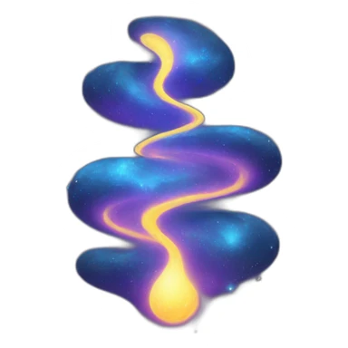 glowing cosmic energy flow sticker